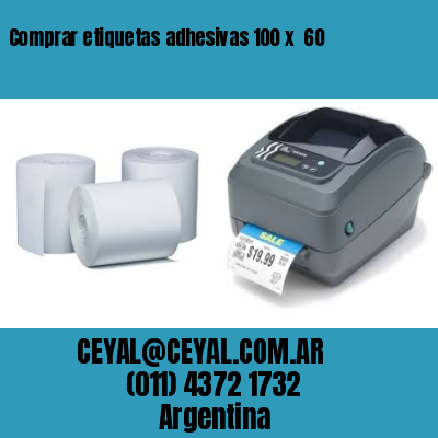 Comprar etiquetas adhesivas 100 x  60