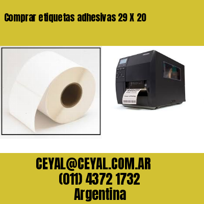 Comprar etiquetas adhesivas 29 X 20