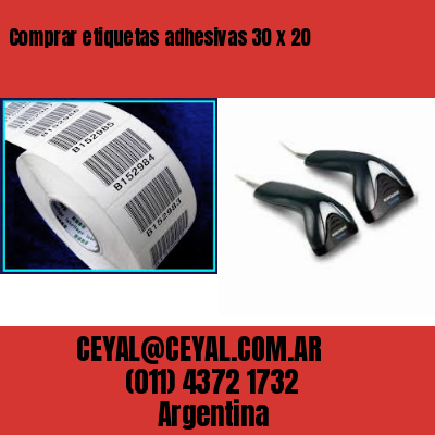 Comprar etiquetas adhesivas 30 x 20