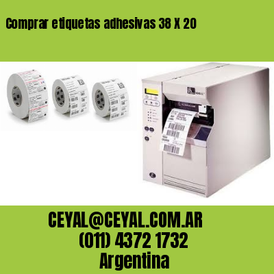 Comprar etiquetas adhesivas 38 X 20