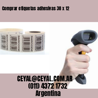 Comprar etiquetas adhesivas 38 x 12