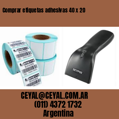 Comprar etiquetas adhesivas 40 x 20