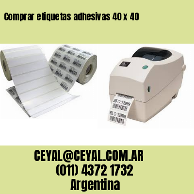 Comprar etiquetas adhesivas 40 x 40