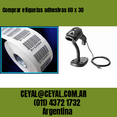 Comprar etiquetas adhesivas 60 x 30