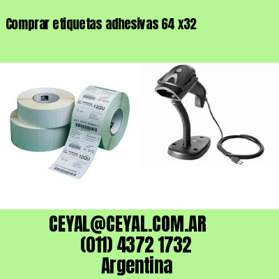 Comprar etiquetas adhesivas 64 x32