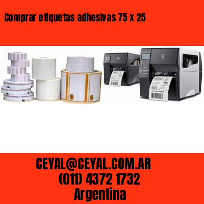 Comprar etiquetas adhesivas 75 x 25