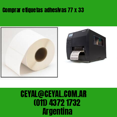 Comprar etiquetas adhesivas 77 x 33