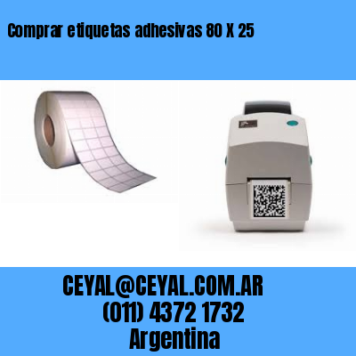 Comprar etiquetas adhesivas 80 X 25