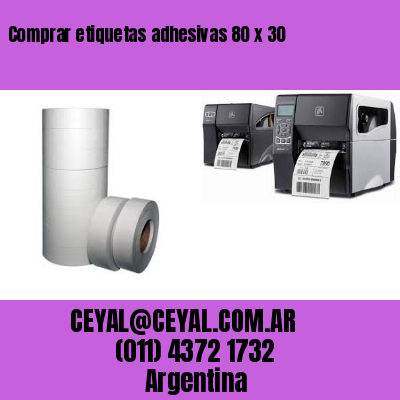 Comprar etiquetas adhesivas 80 x 30