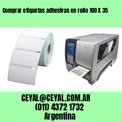 Comprar etiquetas adhesivas en rollo 100 X 35