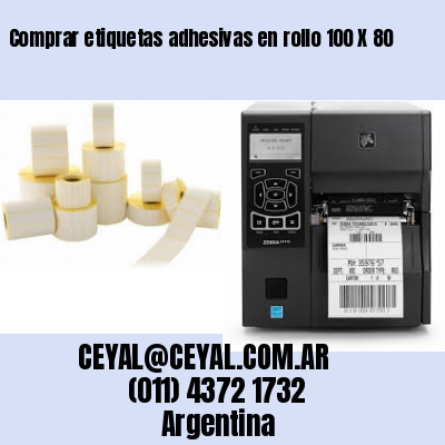 Comprar etiquetas adhesivas en rollo 100 X 80