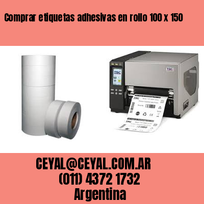 Comprar etiquetas adhesivas en rollo 100 x 150