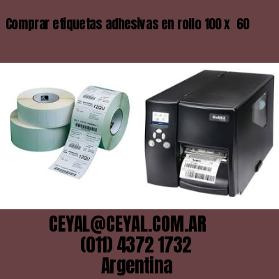 Comprar etiquetas adhesivas en rollo 100 x  60