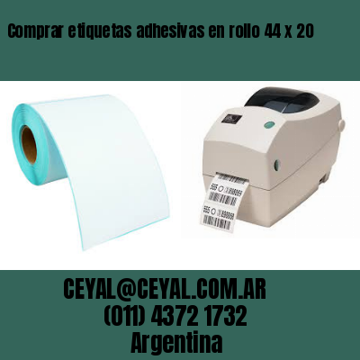 Comprar etiquetas adhesivas en rollo 44 x 20
