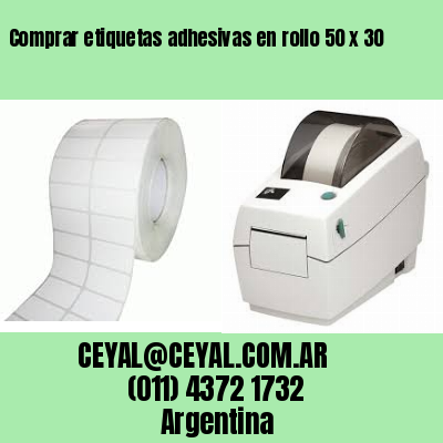Comprar etiquetas adhesivas en rollo 50 x 30