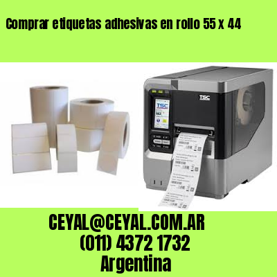Comprar etiquetas adhesivas en rollo 55 x 44