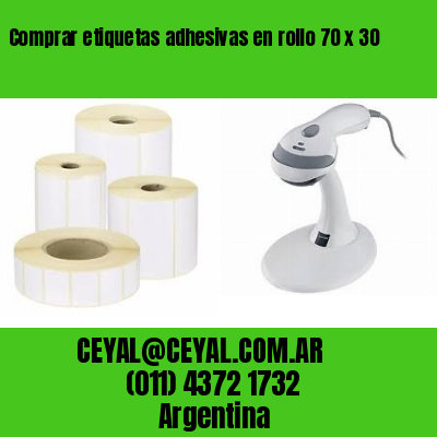 Comprar etiquetas adhesivas en rollo 70 x 30