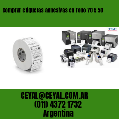 Comprar etiquetas adhesivas en rollo 70 x 50