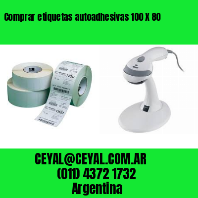Comprar etiquetas autoadhesivas 100 X 80