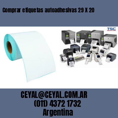 Comprar etiquetas autoadhesivas 29 X 20