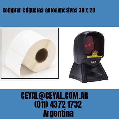 Comprar etiquetas autoadhesivas 30 x 20