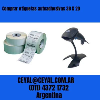 Comprar etiquetas autoadhesivas 38 X 20