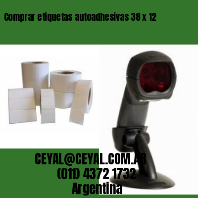 Comprar etiquetas autoadhesivas 38 x 12