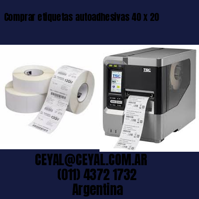 Comprar etiquetas autoadhesivas 40 x 20
