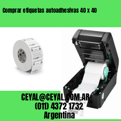 Comprar etiquetas autoadhesivas 40 x 40