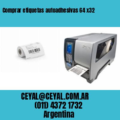 Comprar etiquetas autoadhesivas 64 x32