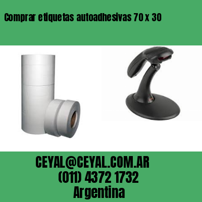 Comprar etiquetas autoadhesivas 70 x 30