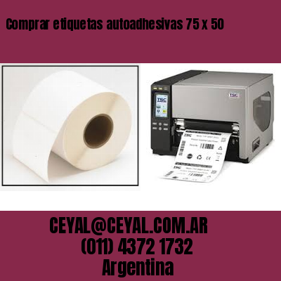 Comprar etiquetas autoadhesivas 75 x 50