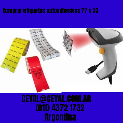 Comprar etiquetas autoadhesivas 77 x 33