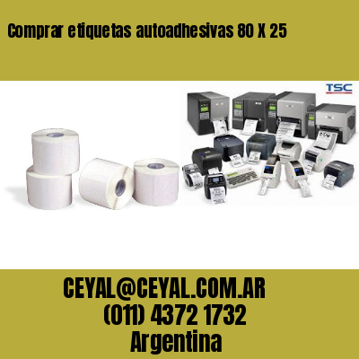 Comprar etiquetas autoadhesivas 80 X 25