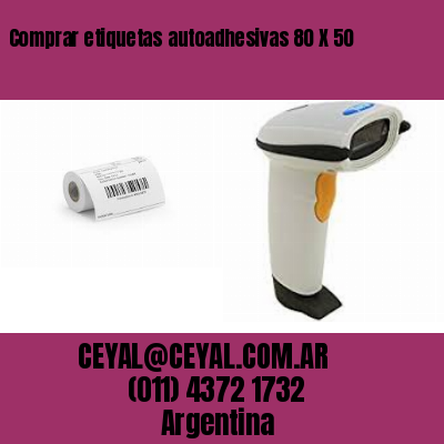 Comprar etiquetas autoadhesivas 80 X 50