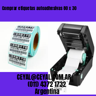 Comprar etiquetas autoadhesivas 80 x 30