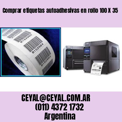 Comprar etiquetas autoadhesivas en rollo 100 X 35