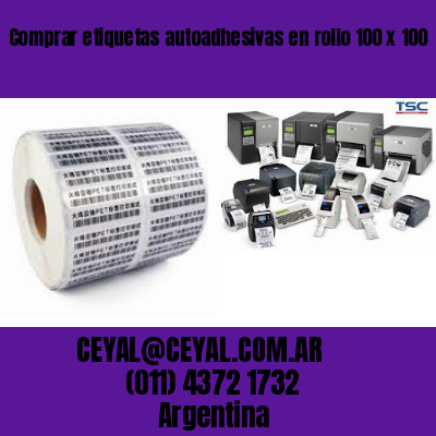 Comprar etiquetas autoadhesivas en rollo 100 x 100