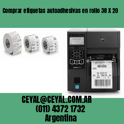 Comprar etiquetas autoadhesivas en rollo 38 X 20