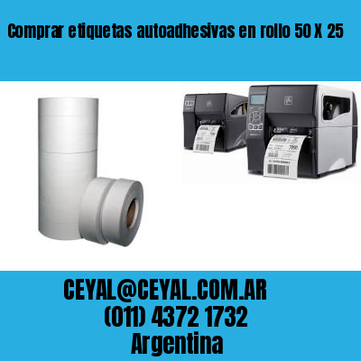 Comprar etiquetas autoadhesivas en rollo 50 X 25