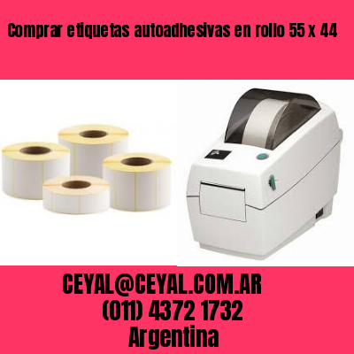 Comprar etiquetas autoadhesivas en rollo 55 x 44