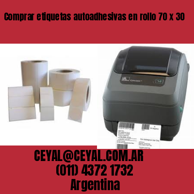 Comprar etiquetas autoadhesivas en rollo 70 x 30