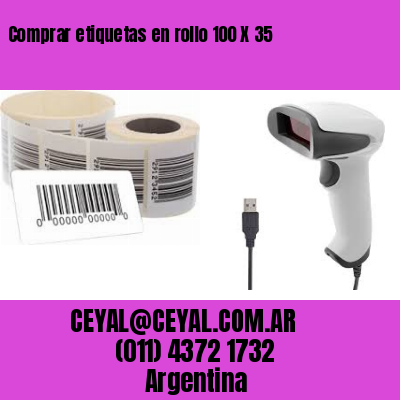 Comprar etiquetas en rollo 100 X 35