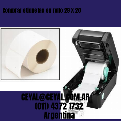 Comprar etiquetas en rollo 29 X 20