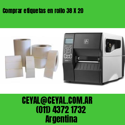 Comprar etiquetas en rollo 38 X 20