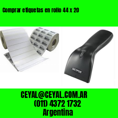 Comprar etiquetas en rollo 44 x 20