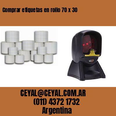 Comprar etiquetas en rollo 70 x 30