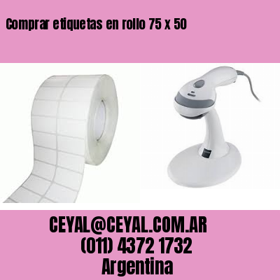 Comprar etiquetas en rollo 75 x 50