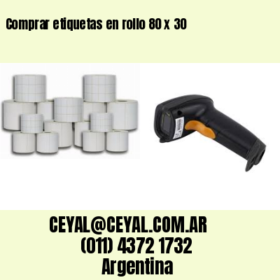Comprar etiquetas en rollo 80 x 30