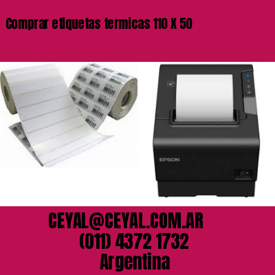 Comprar etiquetas termicas 110 X 50